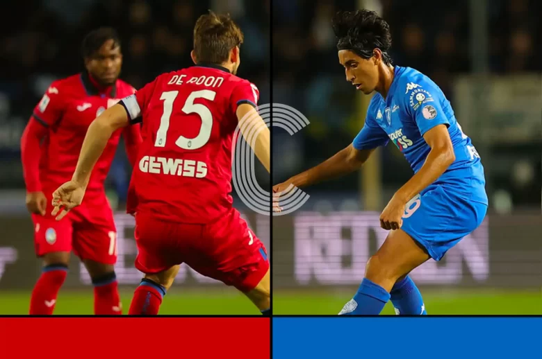 Una delle fasi di gioco di Empoli-Atalanta del 30 ottobre