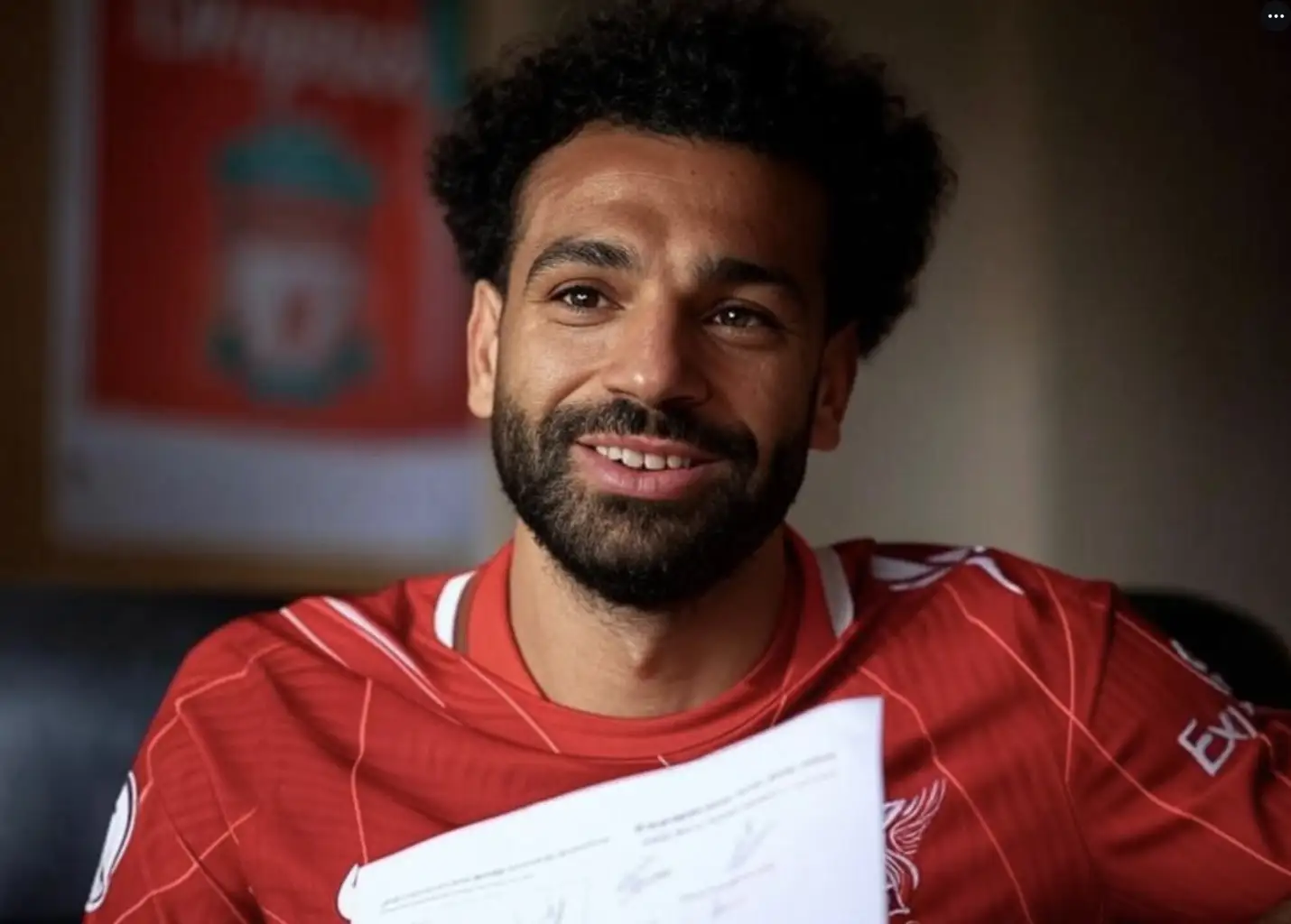Mohamed Salah spera ancora nel rinnovo contrattuale con il suo Liverpool