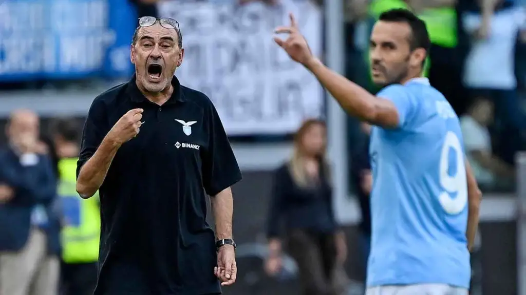 Sarri sulla permanenza di Pedro alla Lazio