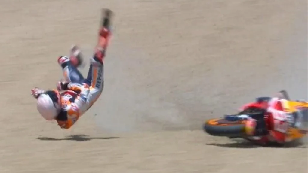 Caduta Marc Marquez
