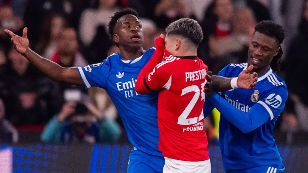 Gianluca Prestianni del Benfica è stato squalificato per sei giornate per condotta omofoba nei confronti di Vinicius Junior