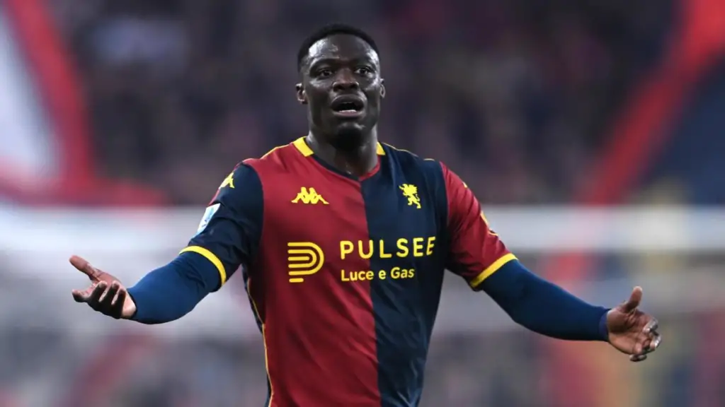Ekuban con la maglia del Genoa