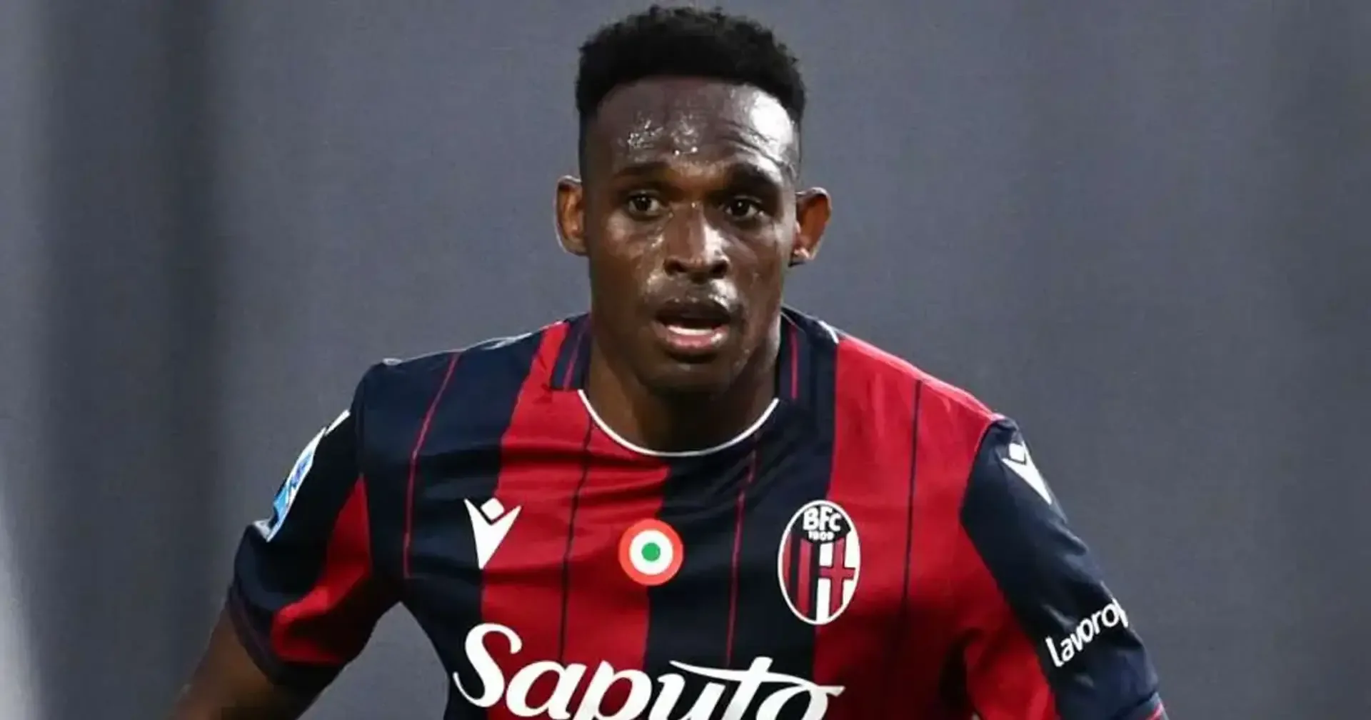 Illustrazione editoriale sulla trattativa tra Juventus e Bologna per Jhon Lucumì