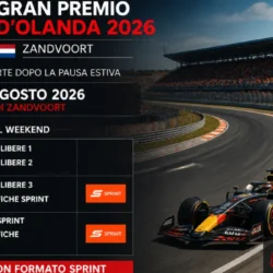 La Formula 1 riparte dopo la pausa estiva con il Gran Premio d’Olanda 2026, in programma sul circuito di Zandvoort da venerdì 21 a domenica 23 agosto.