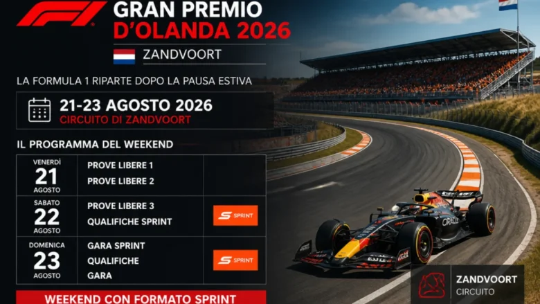 La Formula 1 torna in pista dal 21 al 23 agosto: diretta integrale su Sky e NOW, Sprint e qualifiche in chiaro su TV8