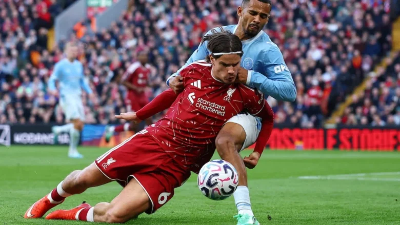 Anfield, il City passa 3-0: sei vittorie su sei e nove punti di margine sul Liverpool