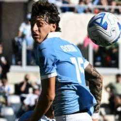 Romano Floriani Mussolini segna il primo gol in Serie A con la Lazio